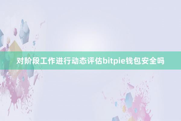 对阶段工作进行动态评估bitpie钱包安全吗