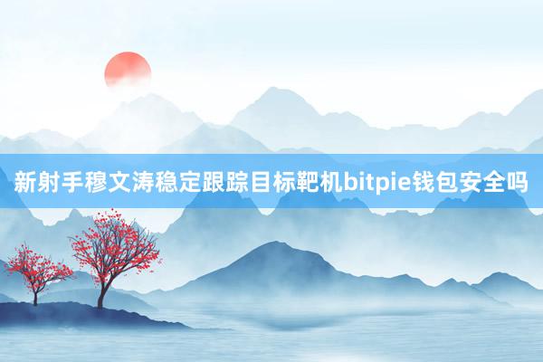 新射手穆文涛稳定跟踪目标靶机bitpie钱包安全吗