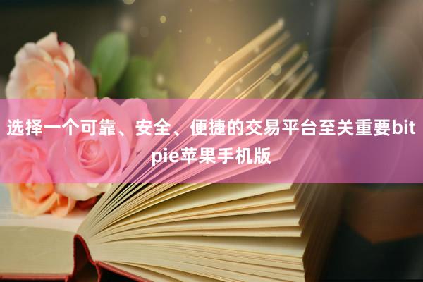 选择一个可靠、安全、便捷的交易平台至关重要bitpie苹果手机版