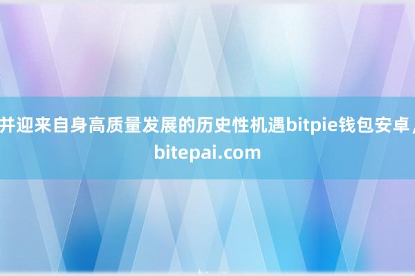 并迎来自身高质量发展的历史性机遇bitpie钱包安卓，bitepai.com