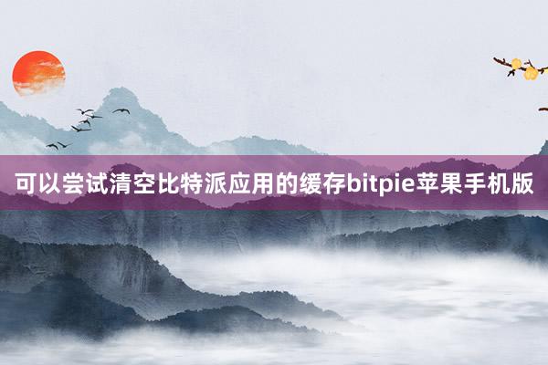 可以尝试清空比特派应用的缓存bitpie苹果手机版