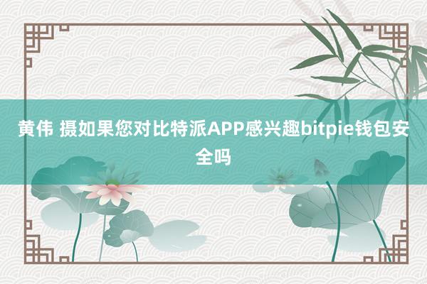 黄伟 摄如果您对比特派APP感兴趣bitpie钱包安全吗