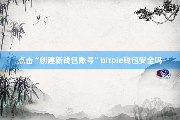 点击“创建新钱包账号”bitpie钱包安全吗