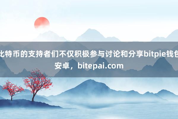 比特币的支持者们不仅积极参与讨论和分享bitpie钱包安卓，bitepai.com