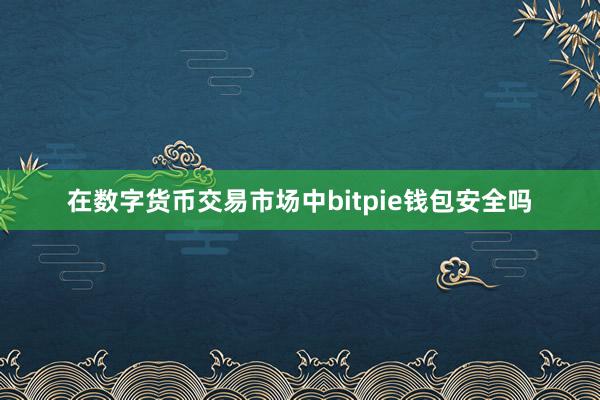 在数字货币交易市场中bitpie钱包安全吗