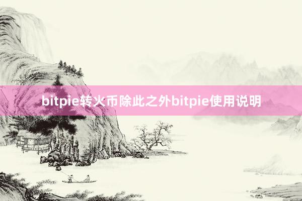 bitpie转火币除此之外bitpie使用说明