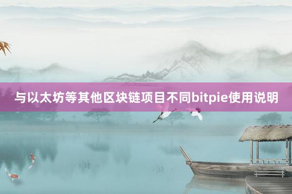 与以太坊等其他区块链项目不同bitpie使用说明