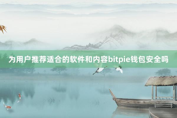 为用户推荐适合的软件和内容bitpie钱包安全吗