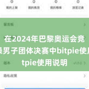 在2024年巴黎奥运会竞技体操男子团体决赛中bitpie使用说明