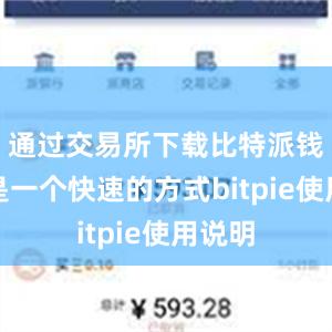 通过交易所下载比特派钱包也是一个快速的方式bitpie使用说明