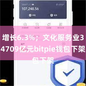 增长6.3%；文化服务业34709亿元bitpie钱包下架