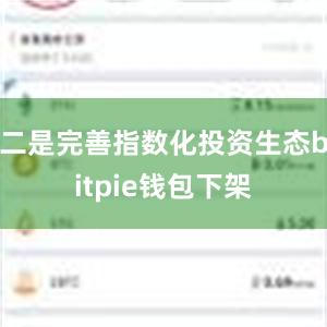 二是完善指数化投资生态bitpie钱包下架