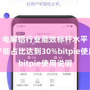 电解铝行业能效标杆水平以上产能占比达到30%bitpie使用说明