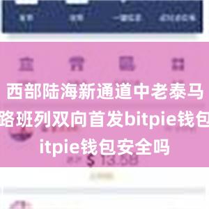 西部陆海新通道中老泰马跨境铁路班列双向首发bitpie钱包安全吗