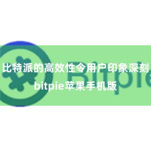 比特派的高效性令用户印象深刻bitpie苹果手机版