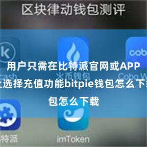 用户只需在比特派官网或APP上选择充值功能bitpie钱包怎么下载