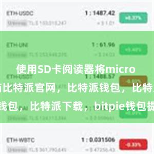 使用SD卡阅读器将micro SD卡插入电脑比特派官网，比特派钱包，比特派下载，bitpie钱包提现